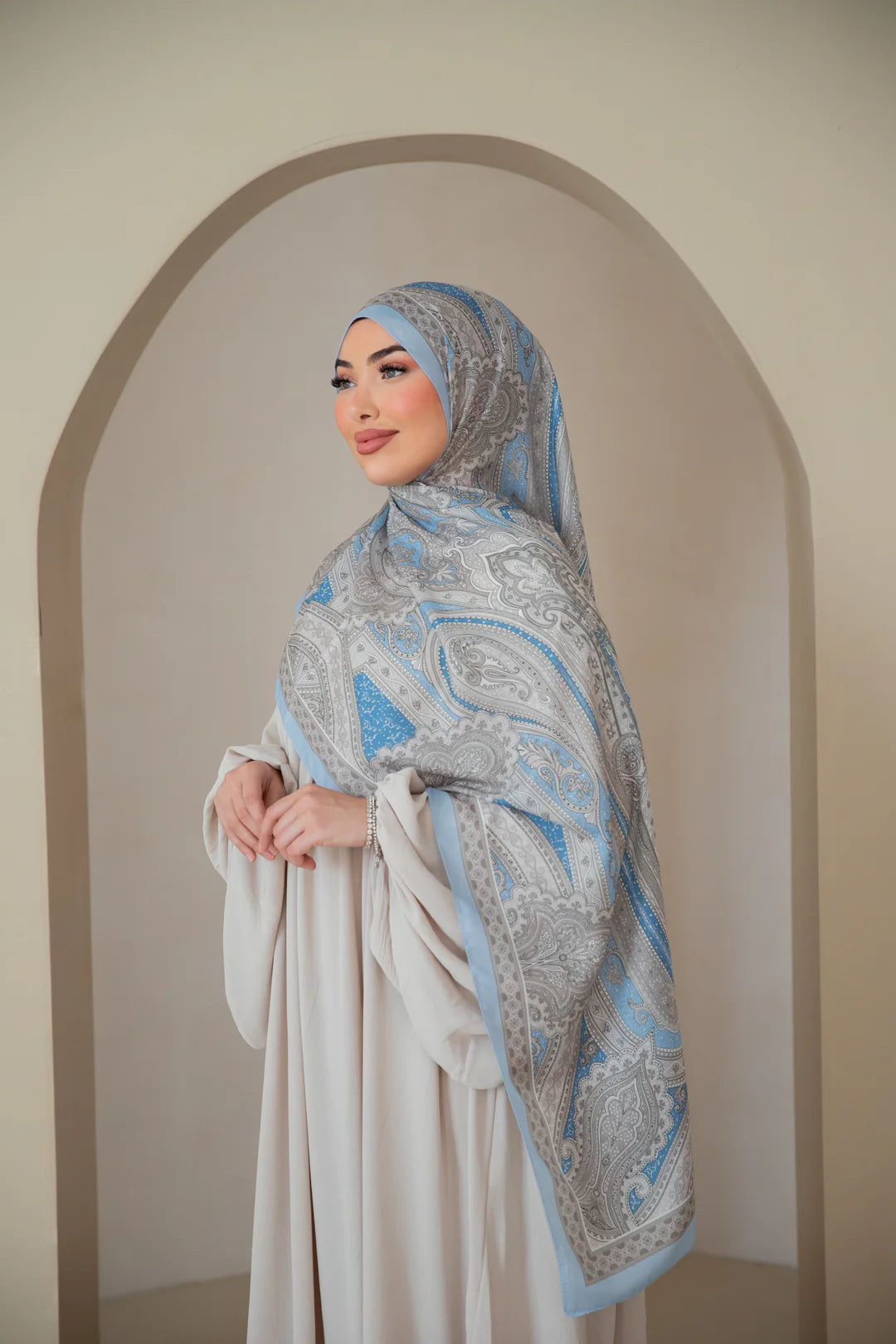 Soft Bohéme Hijab - Hagia Sophia Blue