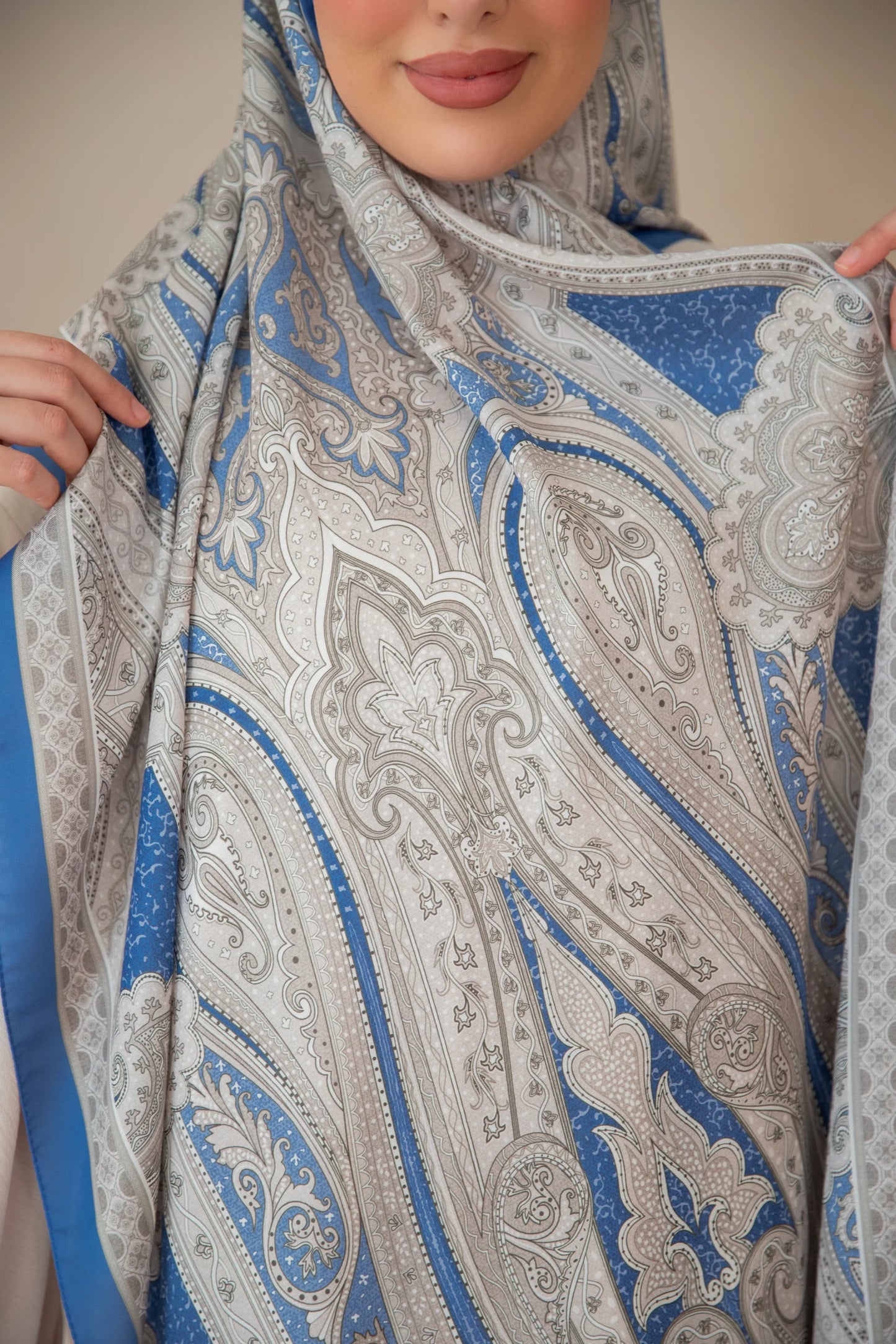 Soft Bohéme Hijab - Royal Blue