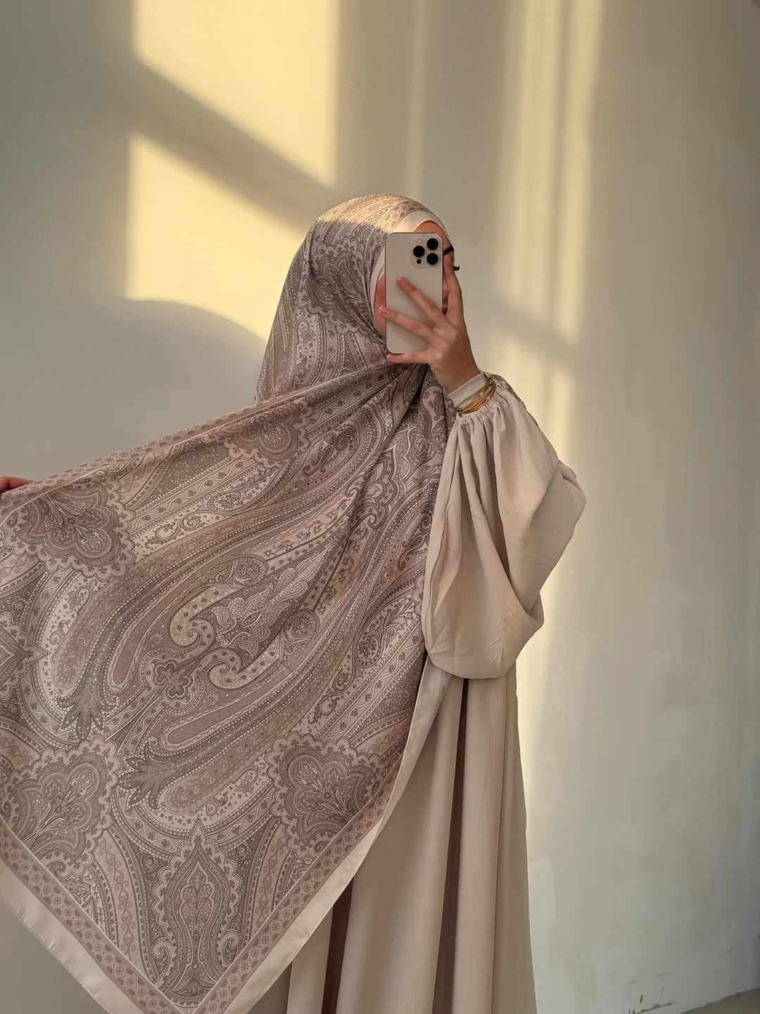 Soft Bohéme Hijab - Taupe