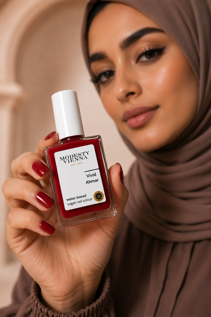 Halal Nail Polish - Vivid Ahmar 15ML