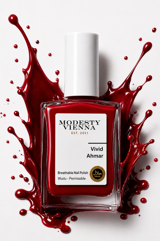 Halal Nail Polish - Vivid Ahmar 15ML