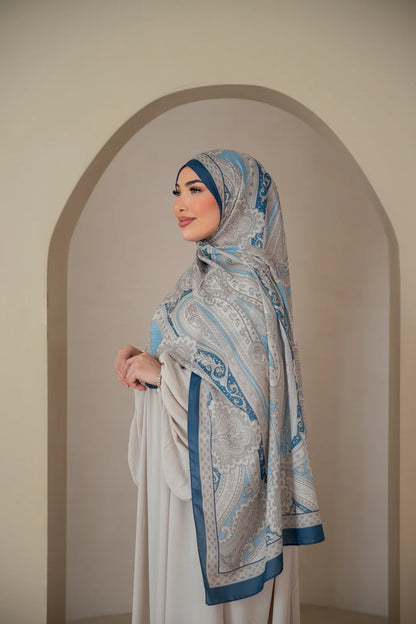 Soft Bohéme Hijab - Ocean Blue