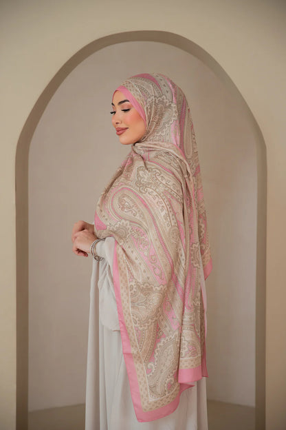 Soft Bohéme Hijab - Blush