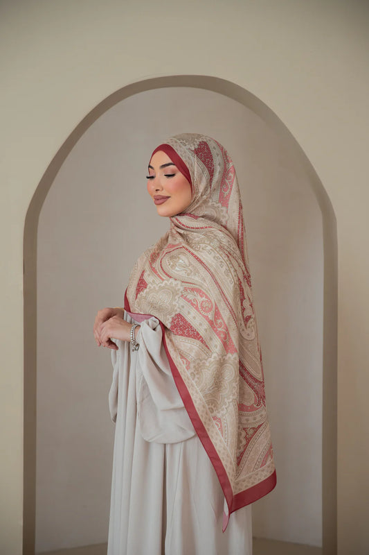 Soft Bohéme Hijab - Bordeaux