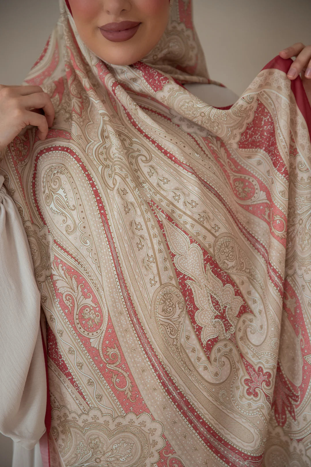Soft Bohéme Hijab - Bordeaux