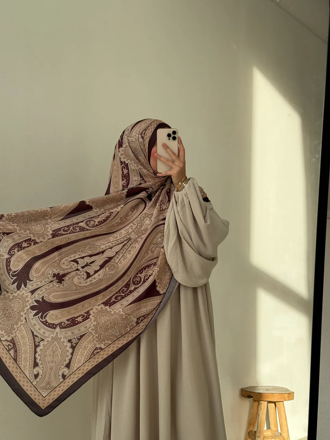 Soft Bohéme Hijab - Chocolate