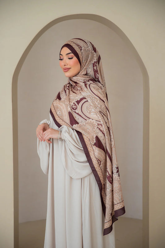 Soft Bohéme Hijab - Chocolate