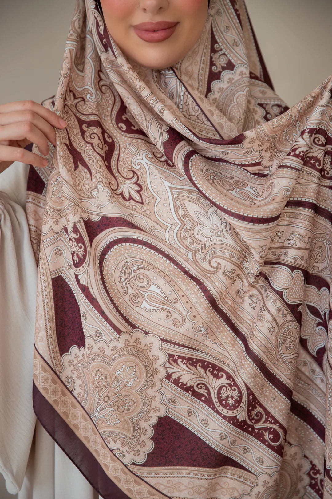 Soft Bohéme Hijab - Chocolate