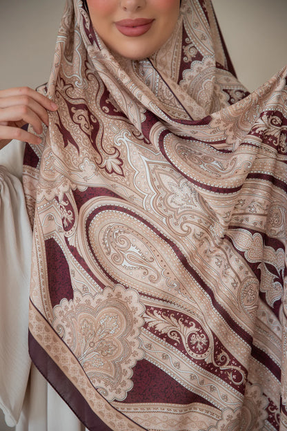 Soft Bohéme Hijab - Chocolate
