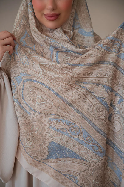 Soft Bohéme Hijab - Sky Blue