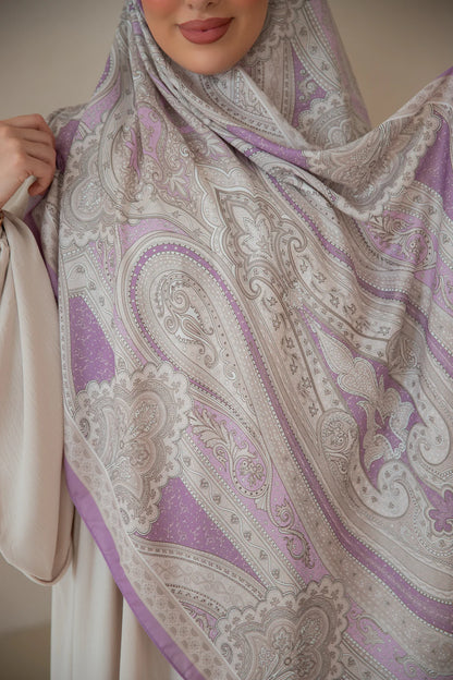 Soft Bohéme Hijab - Lavender