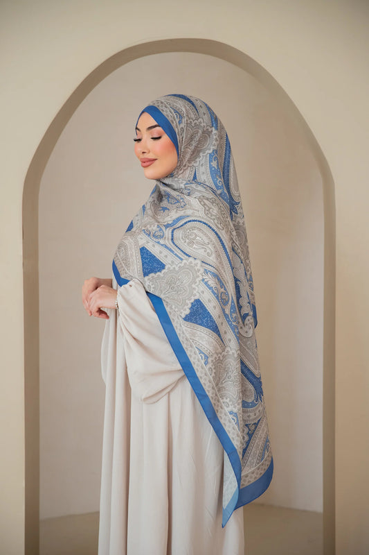 Soft Bohéme Hijab - Royal Blue
