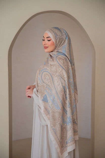 Soft Bohéme Hijab - Sky Blue
