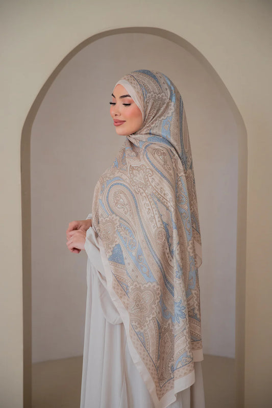 Soft Bohéme Hijab - Sky Blue